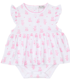 Kissy Pink Teddy Bears Skirted Dress