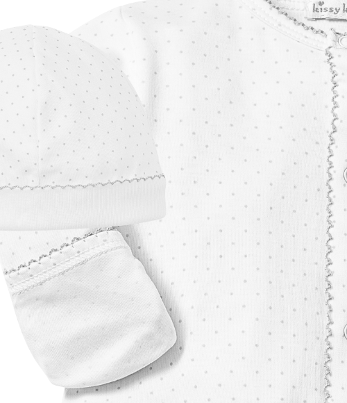 Kissy White/Silver Dots Converter Gown Set