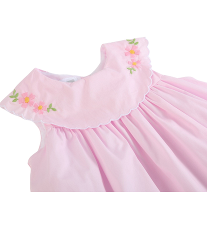 Pink Easter Applique Dress