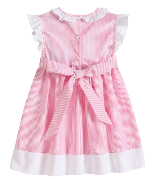 Big Sister Pink Smocked Dress