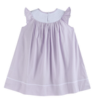 Light Purple Bunnies Smocked Bishop Dress