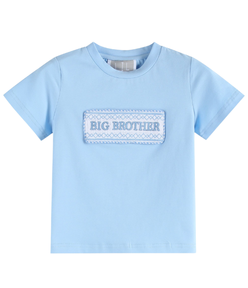 Light Blue Big Brother Smocked Shirt and Shorts Set