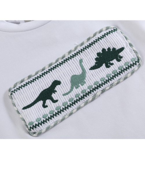 Smocked Dinosaur Shorts Set