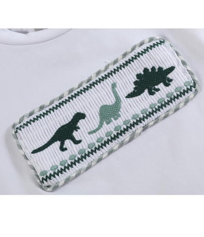 Smocked Dinosaur Shorts Set