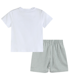 Smocked Dinosaur Shorts Set