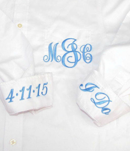 Monogrammed Woven Shirt