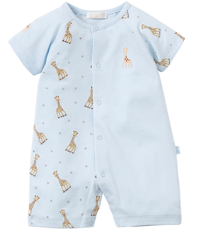 Kissy Sophie la giraffe Blue Playsuit