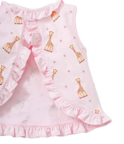 Kissy Sophie la giraffe Pink Sunsuit