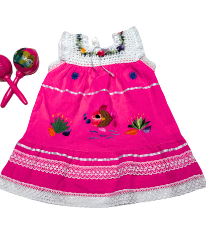 Lace Edge Fiesta Dress-Multiple Colors