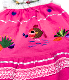 Lace Edge Fiesta Dress-Multiple Colors