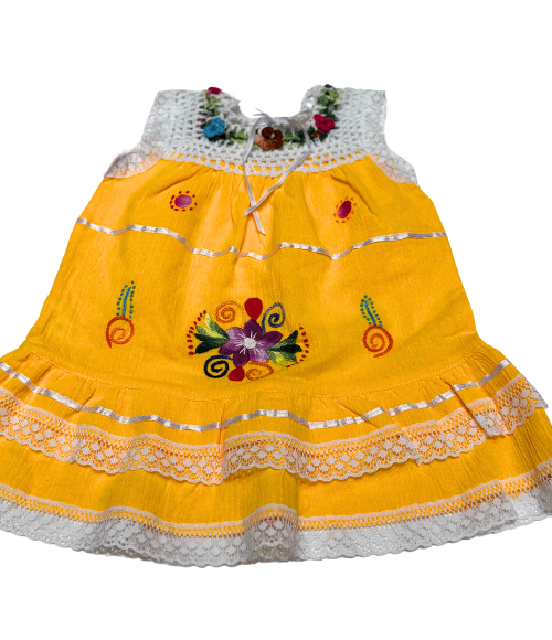 Lace Edge Fiesta Dress-Multiple Colors