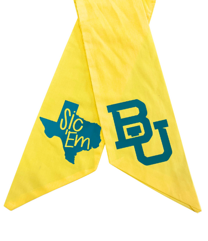 Baylor University Laminated Wreath Sash
