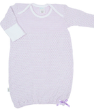 Paty Knit Baby Gown with Picot Trim
