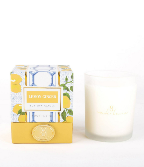 Lemon Ginger 5.6oz Soy Wax Candle