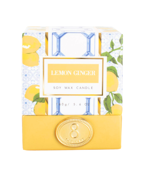 Lemon Ginger 5.6oz Soy Wax Candle