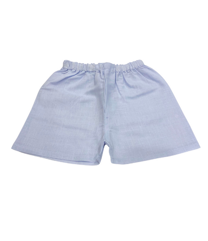 Light Blue Linen Shorts