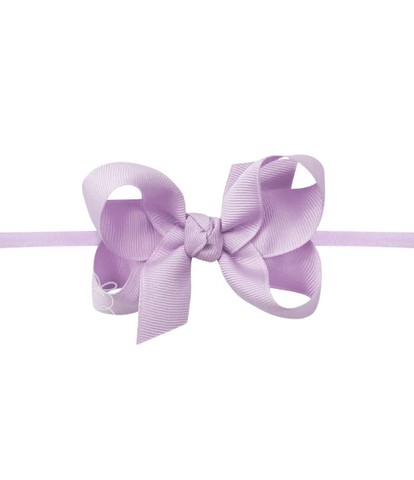 1/4" Headband w/Light Orchid Grosgrain Bow