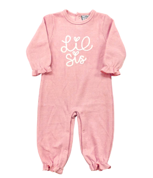 Lil Sis & Lil Bro Long Sleeve Romper