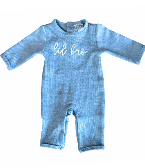 Lil Sis & Lil Bro Long Sleeve Romper