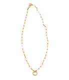 Long Link Charm Necklace 16"-18"