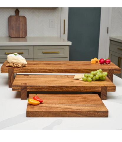 Modern Set of Acacia Nesting Boards