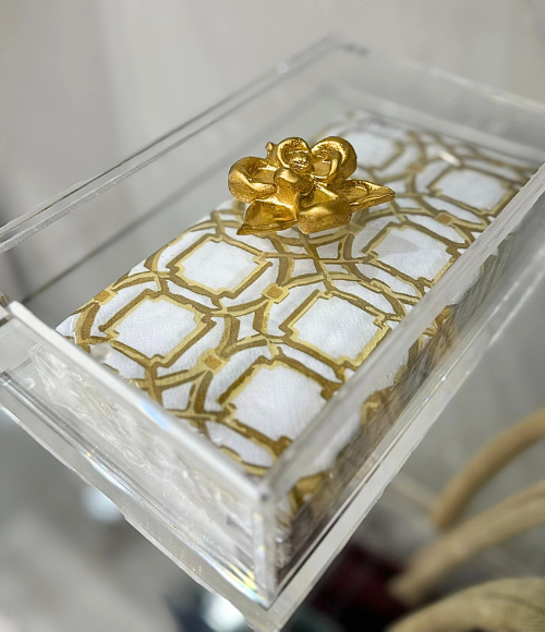 Magnolia Guest Towel Box