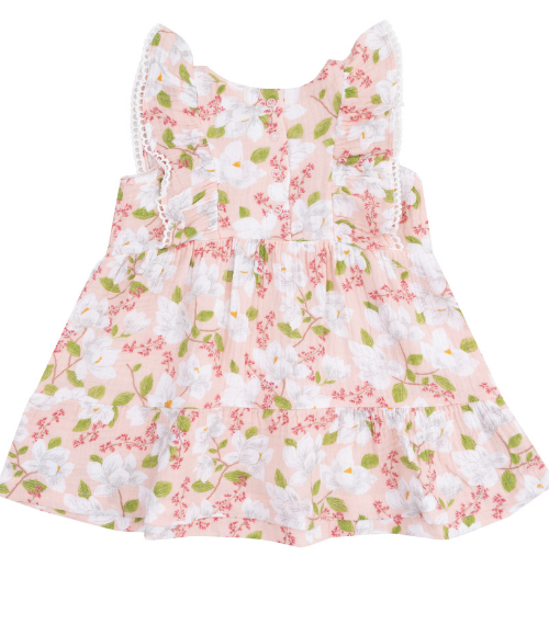 Magnolias Picot Trim Edge Dress, 4T
