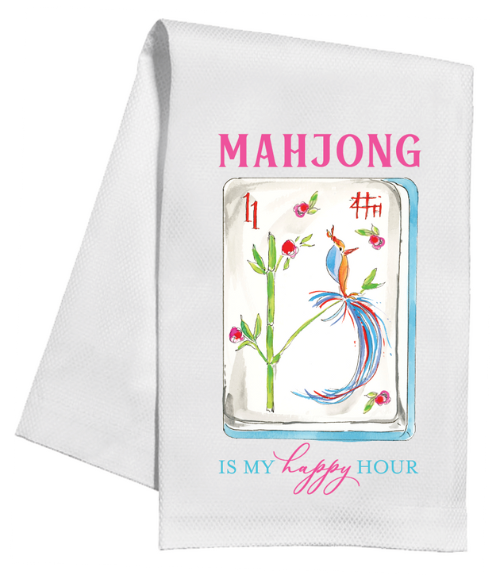 Mahjon Happy Hour Tea Towel