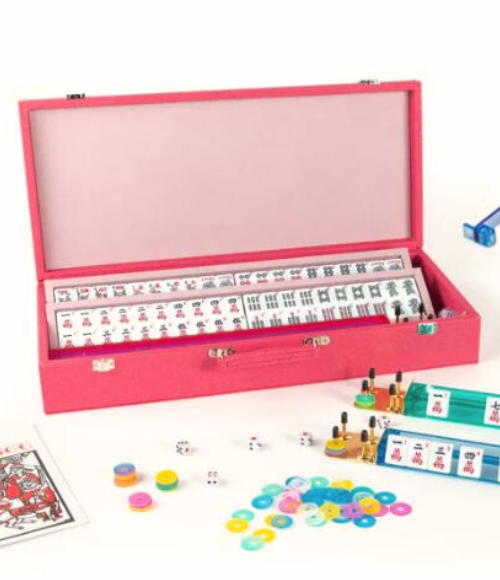 Pink Onyx Mahjong Set