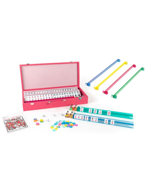 Pink Onyx Mahjong Set