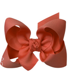 Mandarin Orange Grosgrain Bow