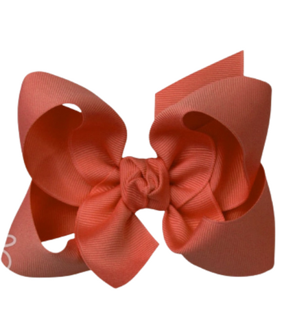 Mandarin Orange Grosgrain Bow
