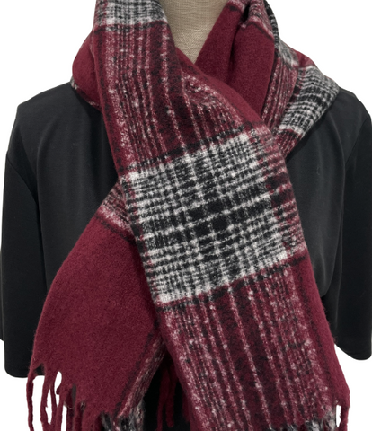 Maroon Blanket Scarf