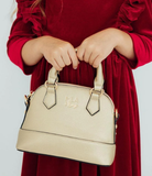 Girl's Metallic Gold Crossbody Purse