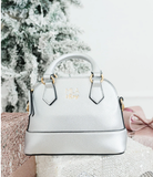Girl's Metallic Silver Crossbody Purse