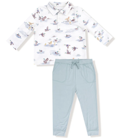 Migrating Mallards Polo & Bamboo Joggers