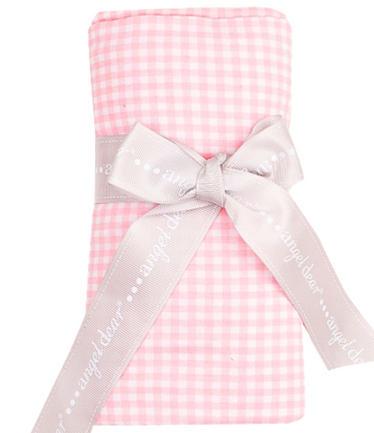 Pink Mini Gingham Swaddle Blanket