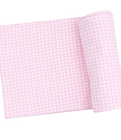 Pink Mini Gingham Swaddle Blanket