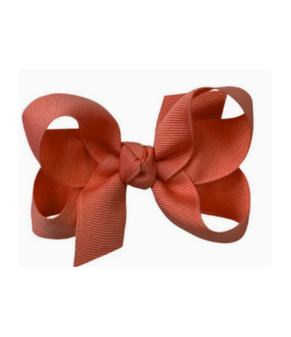 Mandarin Orange Grosgrain Bow