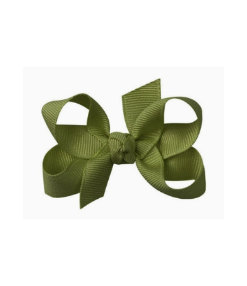 Moss Grosgrain Bow