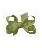 Spring Moss Grosgrain Bow