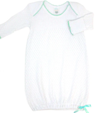Paty Knit Baby Gown with Picot Trim