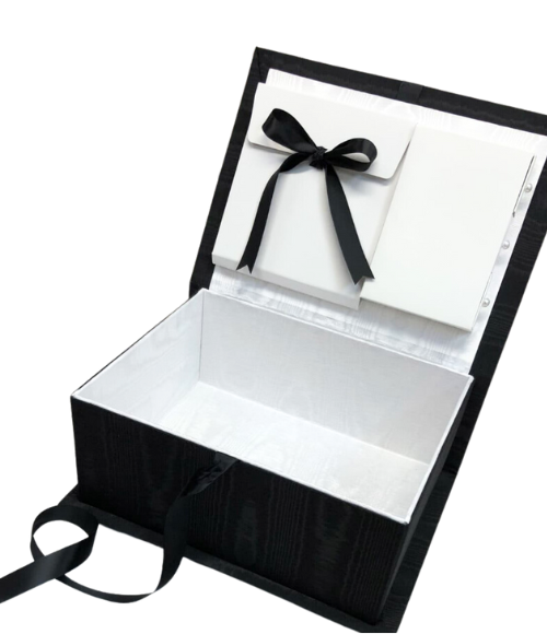 Medium Bridal Keepsake Box in Elegant Moiré