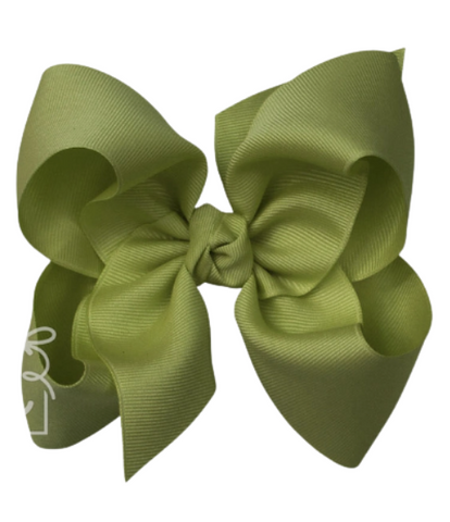 Moss Grosgrain Bow