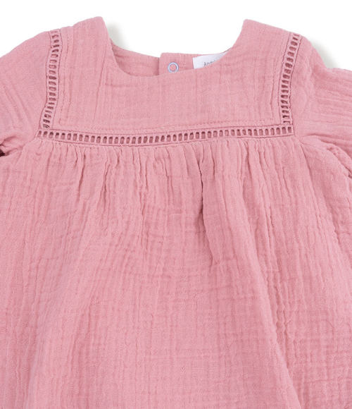 Muslin Rose Elegance Bubble Dress
