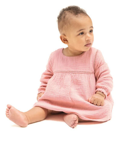 Muslin Rose Elegance Bubble Dress