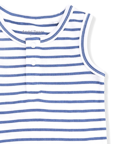 Navy Stripe Henley Romper