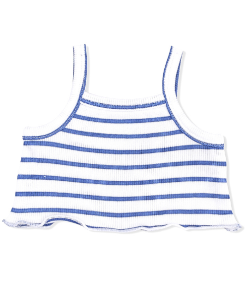 Navy Stripe Baby Shorts Set