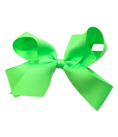 Neon Green Grosgrain Bow