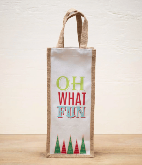 Oh What Fun Wine Bag